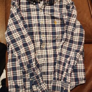 Polo by Ralph Lauren Blue and White Plaid Shirt